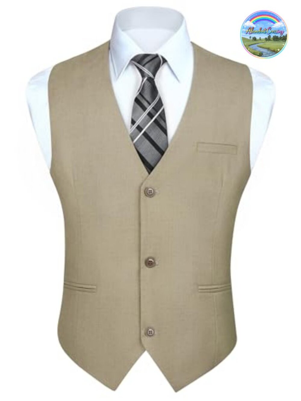 Men's Suit Vest Formal Waistcoat Silk Polyester Slim Fit V-Neck Button Wedding